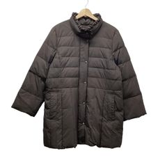 Leilian(レリアン) ダウンコート サイズ15+ L レディース - ダークブラウン 長袖/フリル/冬