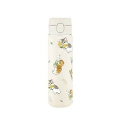 【モフサンド】猫のステンレスワンプッシュボトル 480ml（春の妖精）