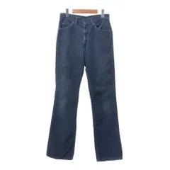 80年代 USA製 Levi's リーバイス 517-1517 ブーツカット コーデュロイパンツ アメカジ ネイビー (メンズ W30 L34) 中古 古着 Q4433