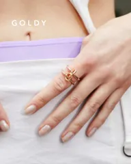 【SALE】GOLDY/ゴールディ/リンキング メタル サークル リング/アクセサリー/5230801のサムネイル