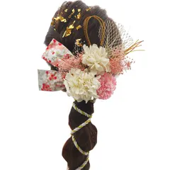 [JZOON] ドライフラワー 造花 髪飾り 花飾り 紐アレンジ ロープアレンジ 和装 浴衣 着物 振袖 袴 ヘッドドレス ウエディング 結婚式 ブライダル ヘッドアクセサリー 花 花嫁 和風 卒業式 成人式 七五三