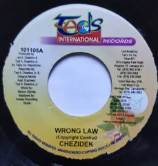 ジャマイカ7” Chezidek Wrong Law 101105 Tads Record /00080