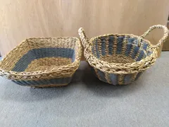 ハンドメイドのカゴ2点セット①