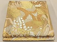 平和屋着物◎六通柄袋帯　唐織　鳳凰文　金銀糸　三越扱い　正絹　逸品　CAAX3345qv