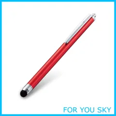 【数量限定】エレコム タッチぺン スタイラスペン 【軽いタッチの超感度タイプ】 iPhone/iPad/Android レッド P-TPC02RD