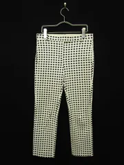 アーバンリサーチ ドアーズ URBAN RESEARCH DOORS パンツ カプリ サブリナ チェック 36 白 ホワイト 黒 ブラック /☆o