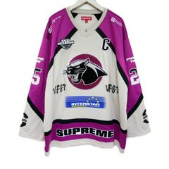 即発送25SS Supreme Rhinestone Hockey Jersey Supreme Rhinestone Hockey Jersey (SS25) - $228