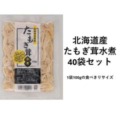 たもぎ茸水煮　100g×40パック　（賞味期限：製造より10か月）北海道産　タモギタケ　タモギダケ　エルゴチオネイン