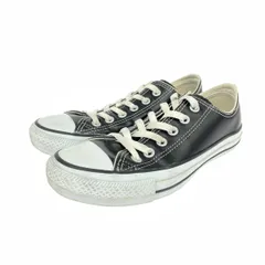 CONVERSE コンバース 表記サイズ:24.5 オールスターローカット スニーカー  ブラック  レザー レディース　240001111933