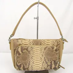 美品【コンテス本物】ハンドバッグ/パイソン本革/レザー/ベージュ Amazon | [MGsable] ハンドバッグ レディース ブランド リアマッサ