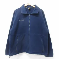 L/古着 コロンビア 長袖 フリース ジャケット メンズ 90s ワンポイントロゴ 紺 ネイビー spe 25sep17 中古 アウター