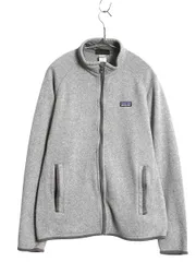 【お得なクーポン配布中!】 パタゴニア ベターセーター ジャケット メンズ М 13年製 フリース セーター フルジップ ブルゾン ハイネック アウトドア ワンポイント 灰