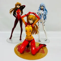エヴァンゲリオン フィギュア 3体 まとめ セット 綾波レイ アスカ / コトブキヤ 一番くじ プラグスーツ