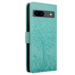 【人気商品】カード収納 グーグルピクセル8a 財布型 3枚 カバー SUGOIDAN 手帳型 携帯ケース カードポケット付き ケース カード レザー 8a スタンド機能 ストラップ付き Pixel マグネット内蔵 耐衝撃 Google 全面保護（グリーン）