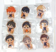 【中古】全9種セット 烏野 アクリルチャーム　ハイキュー!! ゴミ捨て場の決戦2　G賞