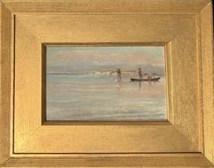 【19世紀 絵画】ジョージ・P・J・フッド　「フィッシャーマン」