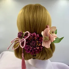 ヘッドドレス　クリスマスローズセット