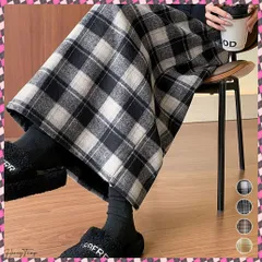 送料無料 チェック柄タイトスカート バックスリット レトロウールライクスカート レディース ハイウエストAラインスカート ストレートロングスカート 秋冬ミモレスカート韓国風 ペンシルスカート冬 美脚着やせボトムス 細見え 体型カバー