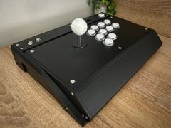 【VFS-01】開閉できるアケコン24mmボタン/ブラック OLED搭載