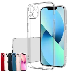 【迅速発送】fine-R iPhone13mini 用 ケース クリアケース 透明 スマホケース ソフト TPU 薄型 軽量 レンズ保護 モデル (TPU 13mini)