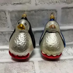 【新品未使用】ドイツ購入　作家物　手描き　一点物　ガラス　クリスマスオーナメント 新品未使用】ドイツ購入作家物手描き一点物ガラスクリスマスオーナメント