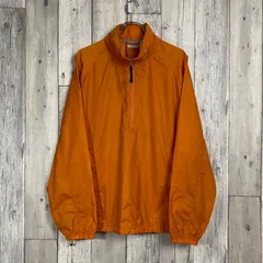 【L.L.BEAN エルエルビーン】フード収納 ハーフジップ ナイロン ジャケット マウンテンパーカー M