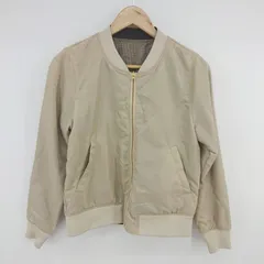 ◇ chocol raffine robe リバーシブル 長袖 ジップアップ ジャケット サイズF ベージュ ダークブラウン系 レディース P  【1305240024069】