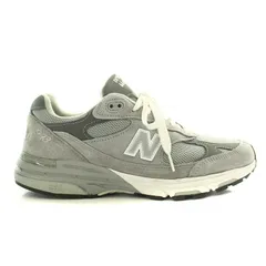 ニューバランス NEW BALANCE 993 Gray ローカットスニーカー シューズ スエード メッシュ 切替 ロゴ US9 27cm グレー MR993GL /BB