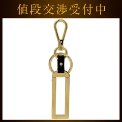 プラダ キーホルダー ゴールド ブラウン ブラック 1TL125 未使用 美品