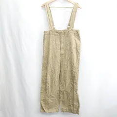 ◇ Θ Discoat ディスコート 綿 サロペット風 サロペット サイズM キャメル系 レディース E  【1501230018845】