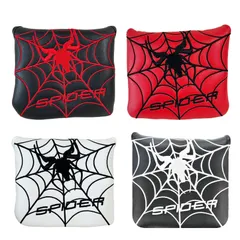 パターカバー マレット 中シャフト 用 スパイダー 中シャフト オデッセイ 2ボール ・テーラーメイド スパイダーパター 対応 マグネット開閉 Spider 刺繍 4カラー