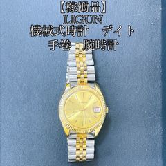 【稼働品】LIGUN　機械式時計　デイト　手巻　腕時計　KID