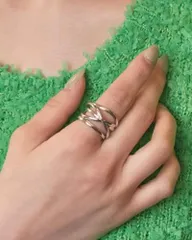 【SALE】GOLDY/ゴールディ/タングル クロス リング/アクセサリー/5230702のサムネイル