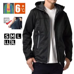 マウンテンパーカー 《B00ソリッドブラック》 新品 未使用 春 秋 +6℃ 防風 透湿 保温 三層構造素材 ストレッチ裏フリース フルジップパーカー【A5L】 ファッション メンズ ジャケット アウター 