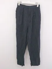 ◇ Spick & Span リネン混 ピンストライプ タック パンツ サイズ36 ネイビー ホワイト レディース P  【中古】 【1208260001594】