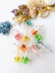 送料無料 かわいいジュースチャーム 5個セット