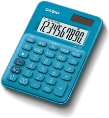 特価商品CASIOカシオ カラフル電卓 レイクブルー 10桁 ミニミニジャストタイプ MW-C8C-BU-N
