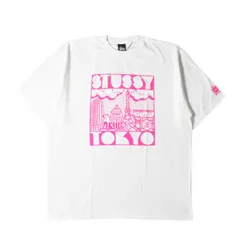 新品 STUSSY ステューシー Tシャツ サイズ:XL 上野チャプト限定 グラフィック クルーネック 半袖Tシャツ PWTKYT UENOL TEE ホワイト 白 トップス カットソー【メンズ】のサムネイル