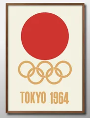 2 美品 当時物 1964年 TOKYO 東京オリンピック 五輪 国旗 ポスター