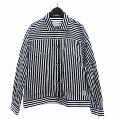YOKE | THOMAS MASON STRIPED PIPING SHIRT(SAXE) | トーマスメイソン  