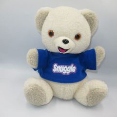 1986 80's Snuggle Bear Snuggle Bear Snuggle Hand Puppet FaFa Figure Doll Plush Toy Vintage European Edition