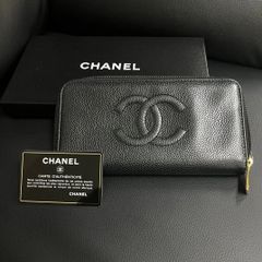 CHANEL（シャネル） デカココ キャビアスキン ラウンドファスナー 長財布【中古】
