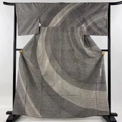 最新作，安い】 訪問着 美品 名品 川村久太郎 落款 紬地 天山花紬