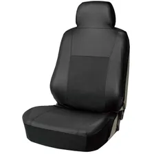 数量限定 ボンフォーム(BONFORM) シートカバー レザーマッチ 抗菌防臭 サイドエアバッグ対応 背裏ハーフ 前席1枚 ブラック 4041-10BK