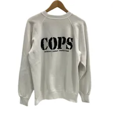 US US古着 90's 90年代 Hanes COPS BARBOUR / LANGLEY PRODUCTIONS TVドラマ 番組 アメリカ製 MADE IN USA スウェット ホワイト Lサイズ 101MT-4114