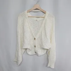 ◇ ⊇ Milybilet 長袖 ニットボレロ サイズM オフホワイト レディース E  【1409100060218】