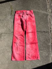 00's~ Diesel Red Gradation Flare Denim  ディーゼル レッド グラデーション フレア デニム イタリア製