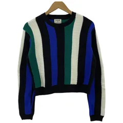 Hurley ハーレー ストライプ　ショート丈　ニットセーター sizeXS/マルチカラー