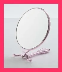 【スタッフおすすめ！】ヤマムラ トゥウインクルハンドミラー Y-1505 ピンク