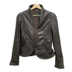 極美品 エンポリオアルマーニ 羊革 ラムレザー ライダース